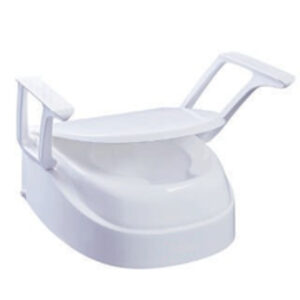 Réhausseur de siège de toilette avec accoudoirs